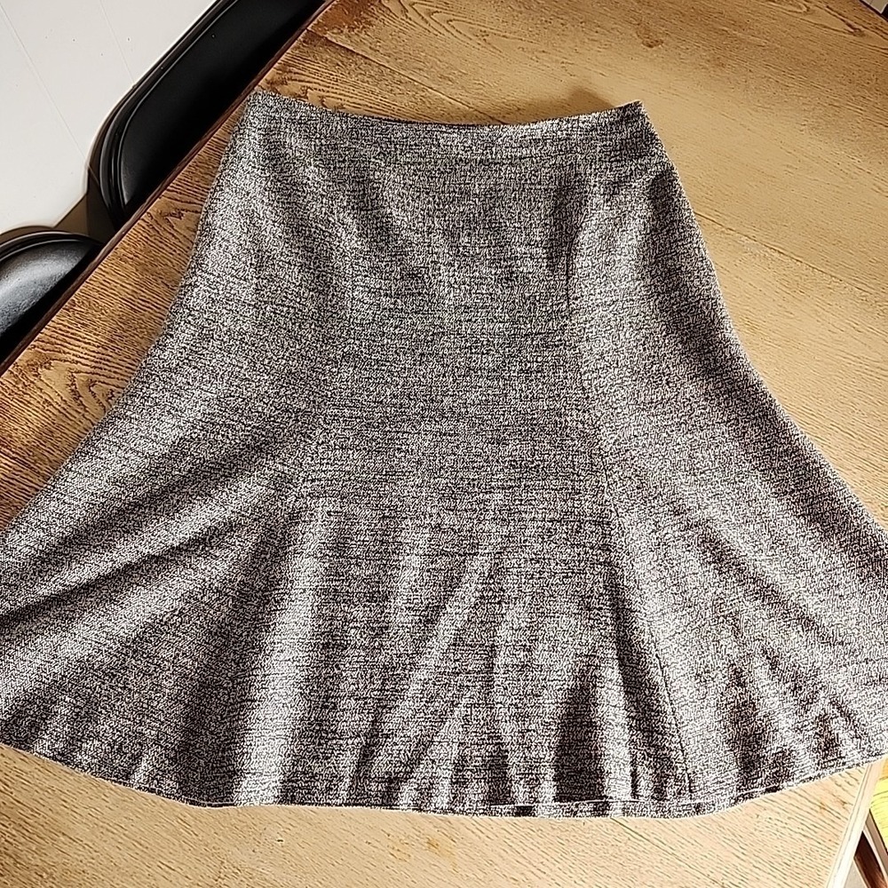Christopher Bank Women Gray Professional‎ Pencil Skirt Flare Knee Length Size 14